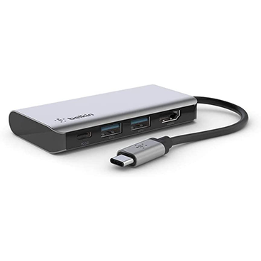 هاب USB-C بلکین 4 پورت مدل AVC006btSGY